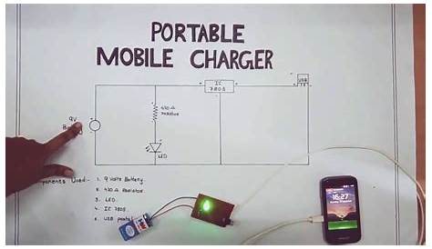 Portable mobile charger-Circuit diagram - YouTube