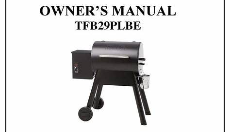TRAEGER TFB29PLBE OWNER'S MANUAL Pdf Download | ManualsLib