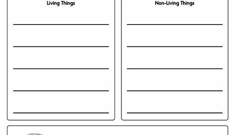 Sorting Characteristics Living Things Worksheet - Have Fun Teaching