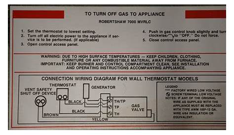 Robertshaw Gas Valve Wiring Diagram - Wiring Diagram Pictures