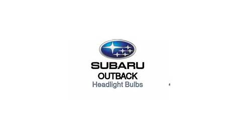 2019 subaru outback headlight bulb replacement