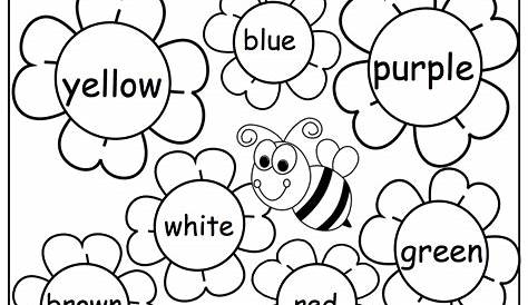 flower labeling worksheet for kindergarten