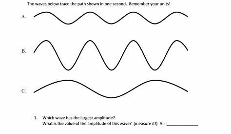 wave problems worksheets with answers