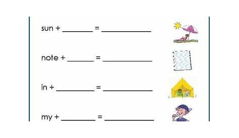 Compound Word Worksheets Grade 2