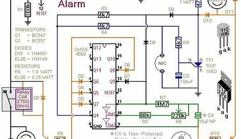 Burglar Alarm: Burglar Alarm Circuit Using Scr