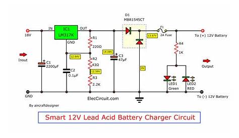 automatic battery charger circuit diagram