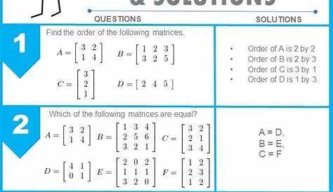 matrices practice worksheet