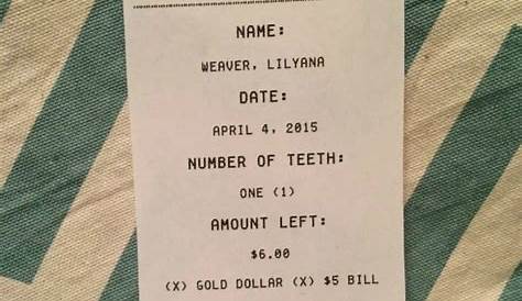 tooth fairy receipt printable