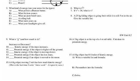 energy worksheets 5th grade