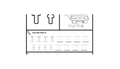 preschool letter t worksheets