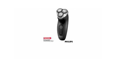 Philips Norelco 7825XL User's Manual | Manualzz
