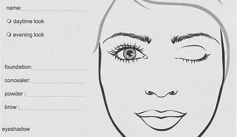 face chart, makijaż, make up Mary Kay Consultant, Beauty Consultant