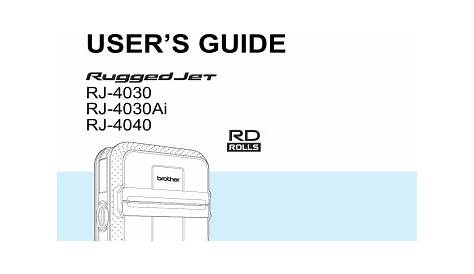 brother rj 4030ai quick reference guide