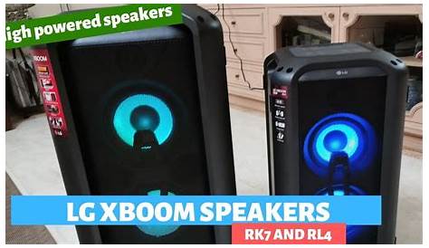 LG XBOOM RL4 and RK7 - HIGH POWERED BLUETOOTH SPEAKERS - YouTube
