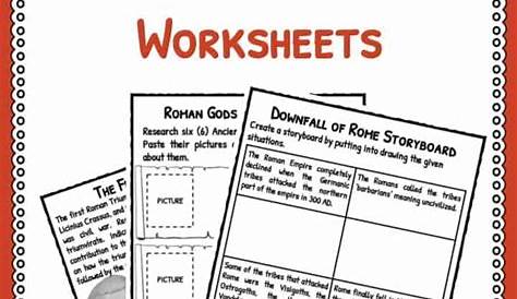 Ancient Rome Facts, Information & Worksheets | Teaching Resources