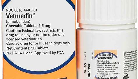 vetmedin dosage chart for dogs