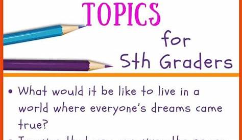 5th Grade Creative Writing Ideas for Students