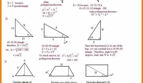 30 60 90 Triangle Worksheet With Answers — db-excel.com