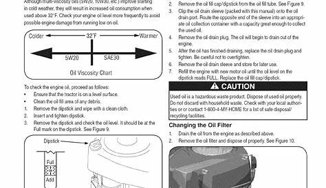 craftsman m110 lawn mower engine manual
