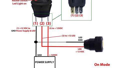 wiring illuminated rocker switch