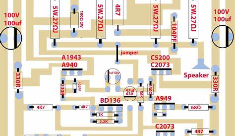2sc5200 audio amplifier circuit diagram