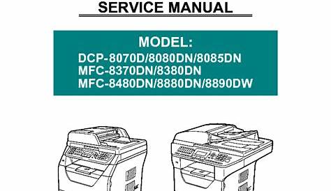 brother mfc 8480 dn manual