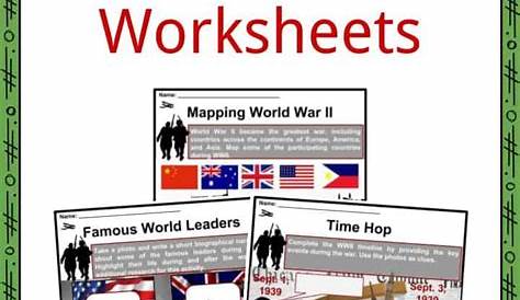 World War II (WW2) Facts, Worksheets, Deaths, History, Outcome For Kids