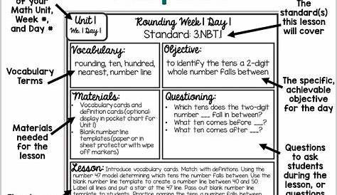 math lesson plan for the standard 3.nr.1