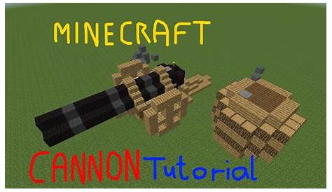 Minecraft: How to make a cannon - YouTube
