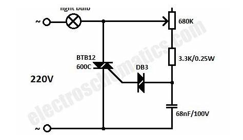 dc light dimmer circuit