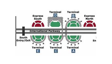 Dfw Terminal Map Skylink