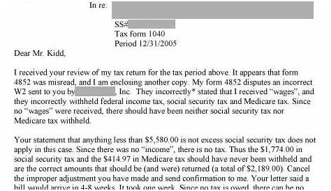 Irs Cp2000 Example Response Letter | amulette