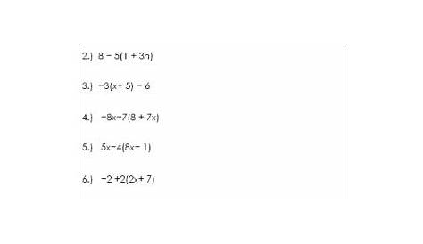 simplify algebraic expressions worksheets
