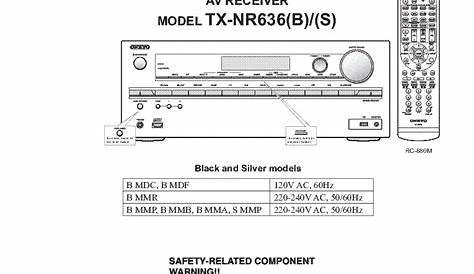 tx-nr636 manual