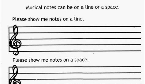 lines and spaces worksheet