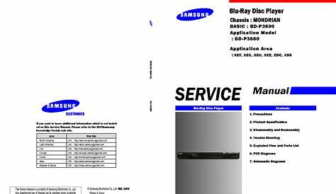 samsung bd p3600 user manual