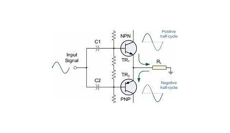 class b amplifier schematic