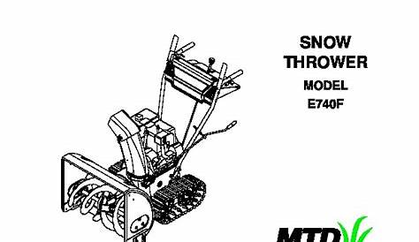 manual mtd snowblower parts diagram