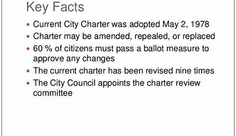 what does a city charter do