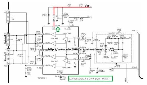 lg 21 inch crt circuit diagram
