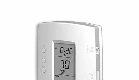 honeywell pro 2000 thermostat manual
