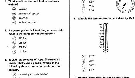 math assessment for 2nd grade