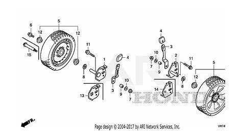 Honda HRX217K6 VKA LAWN MOWER, USA, VIN# GJAUK-1000001 Parts Diagram