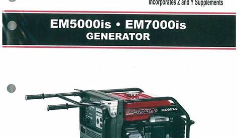 Honda Generator Manuals - Repair Manuals Online