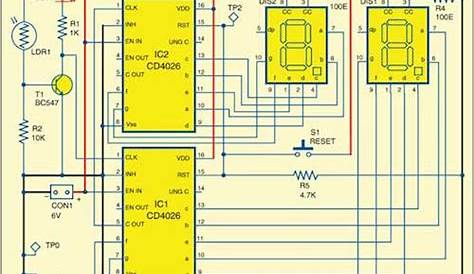 digital pulse counter circuit diagram