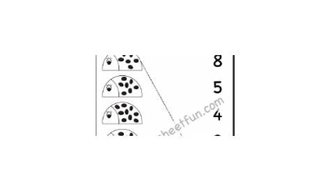 Count and Match – Numbers 1-10 – One Worksheet / FREE Printable