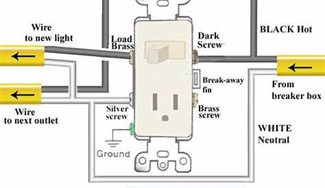 wiring diagram for switch outlet combo