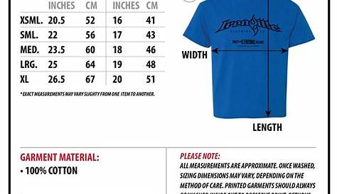Ironville Size Chart | Kids and Youth Gym Shirts Old Fashioned Boy