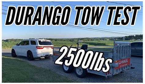 2020 Dodge Durango R/T Tow Test/Review (2500lbs) - YouTube