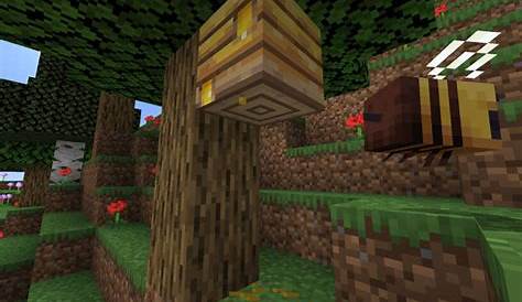 how to pick up a bees nest in minecraft